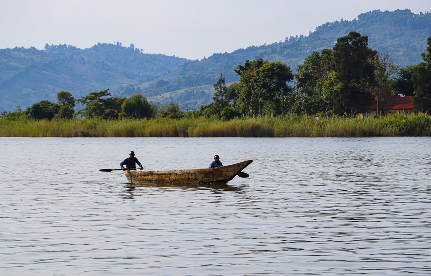 DRC fishermen on Lake Kivu