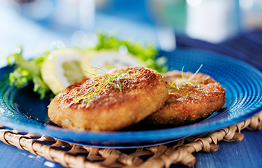 Crabcakes.