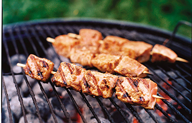 salmon grilling