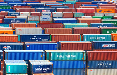 Shipping containers in Miami