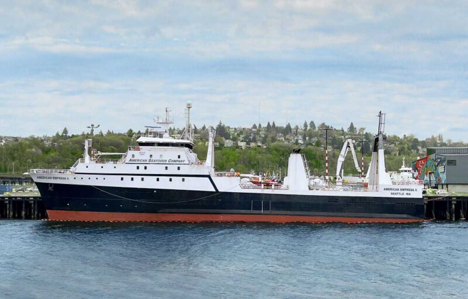 American Empress II was deployed in the fall 2023 hake fishing season and is owned by American Seafoods Group