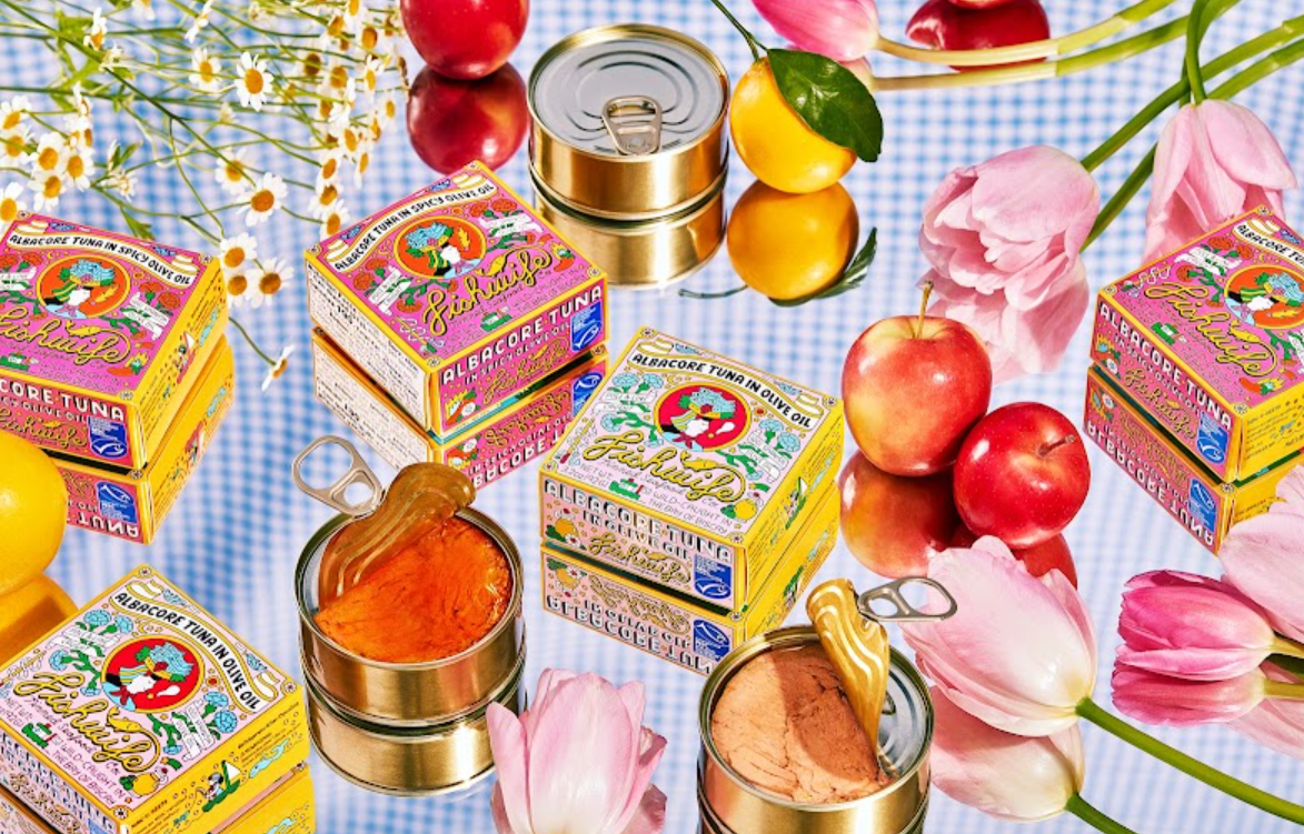 FishWife products arranged on a mirror