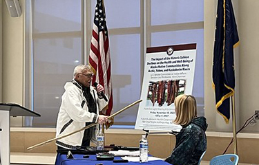 A photo from the field hearing.