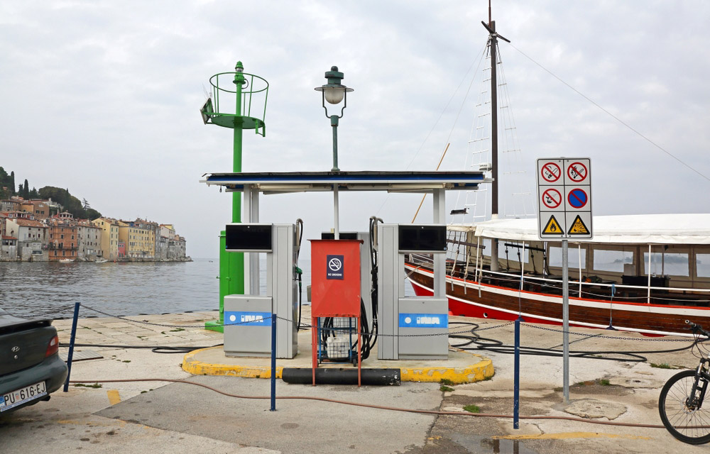 A diesel pump for fishing vessels in Croatia