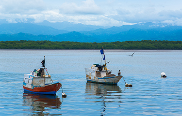 Fishing boats in Costa Rica.