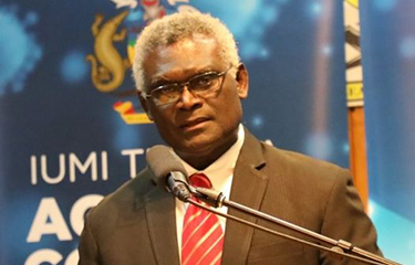 Solomon Islands Prime Minister Manasseh Sogavare