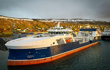 Bakkafrost's wellboat Bakkafossur.
