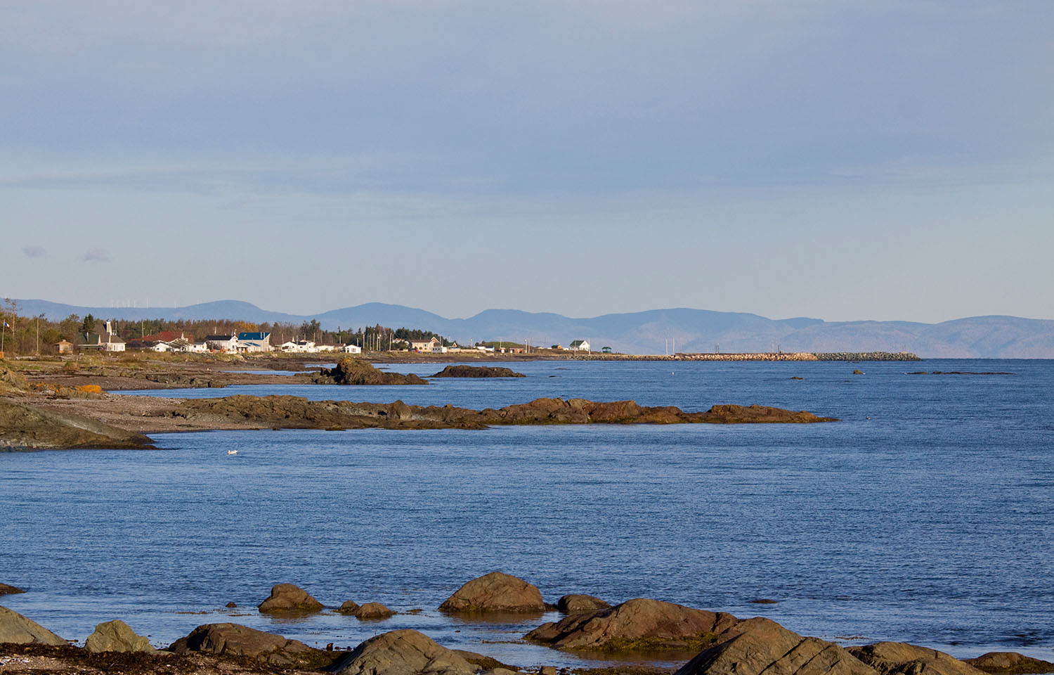 Pointe-Verte Harbor in New Brunswick, Canada