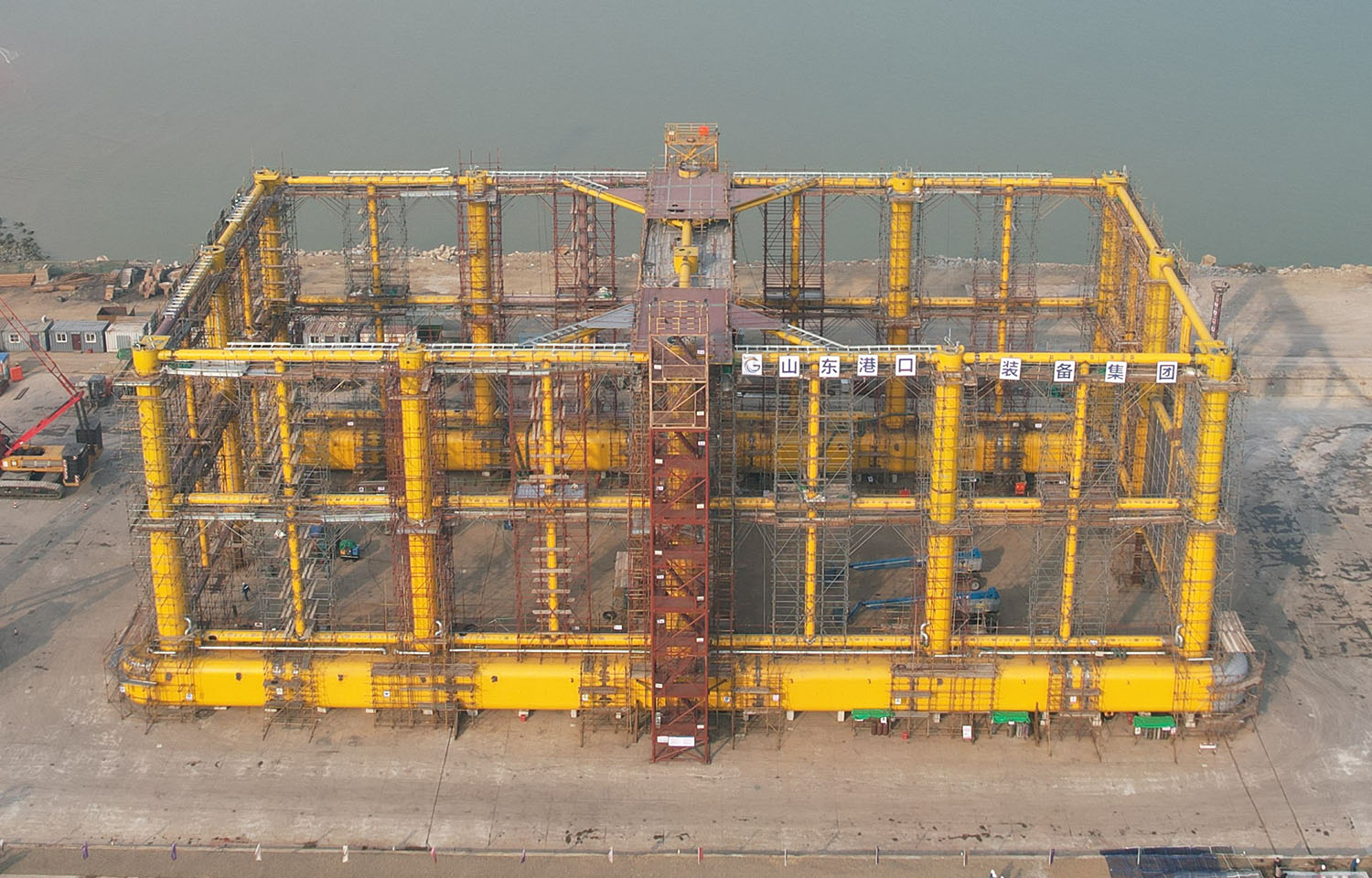 An offshore aquaculture pen being developed by Wanzefeng.