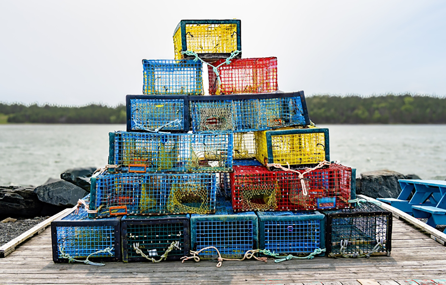 Lobster traps in Dartmouth, Nova Scotia, Canada