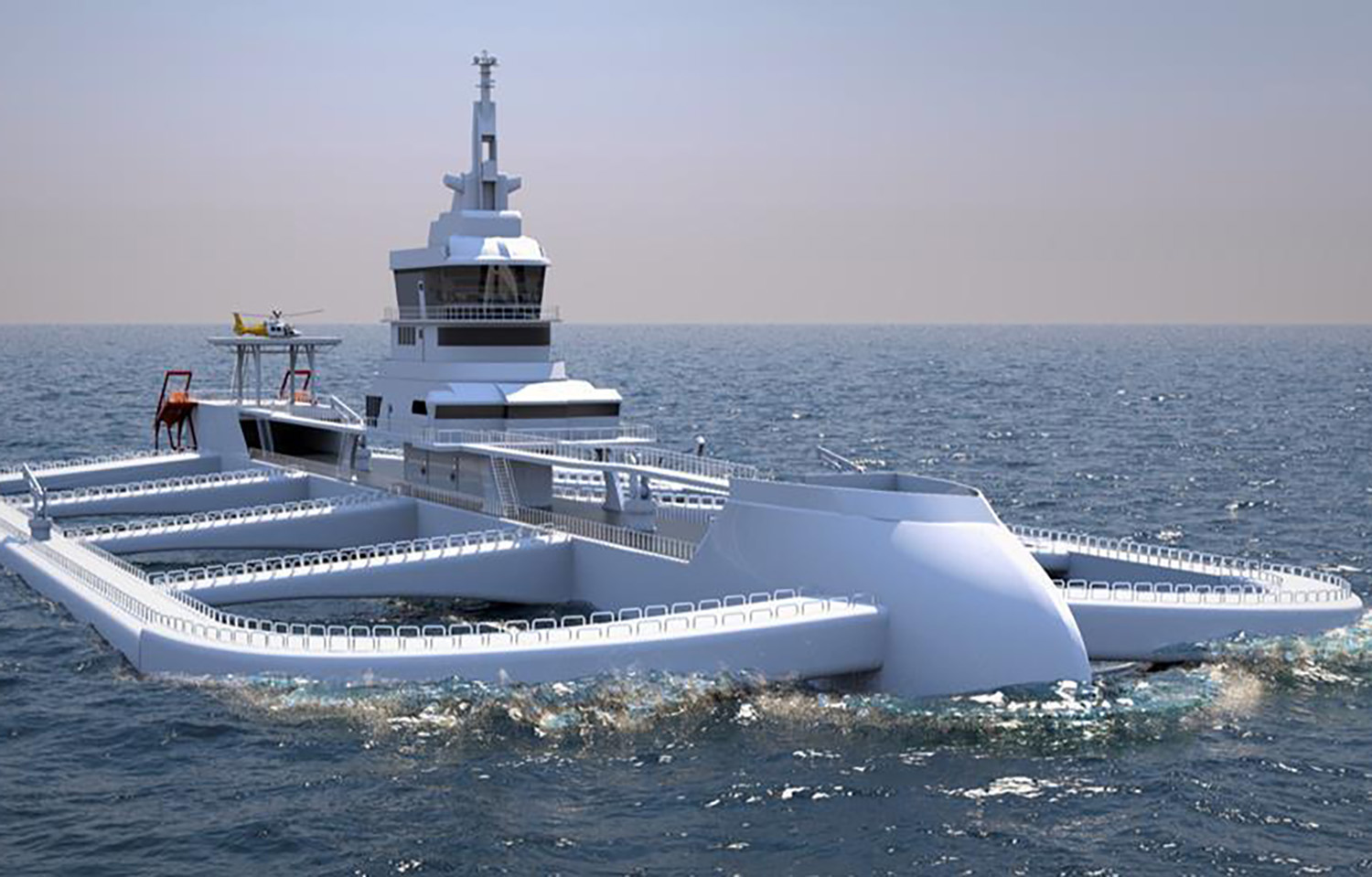 A rendering of Ocean Ark's vessel concept