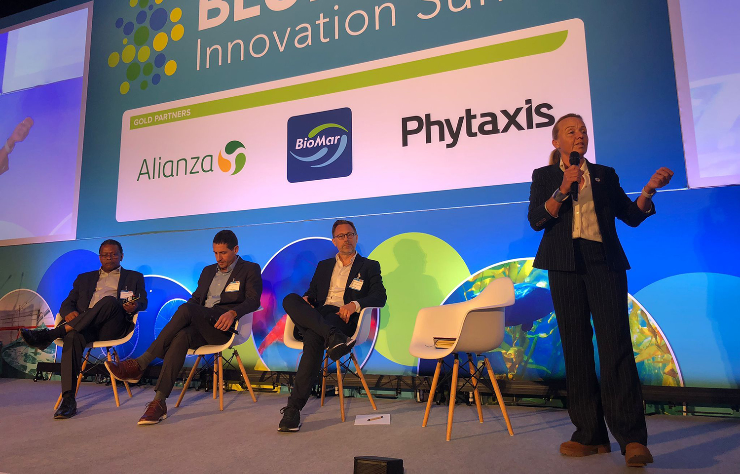 Blue Food Innovation Summit panelists discussing full biomass optimization