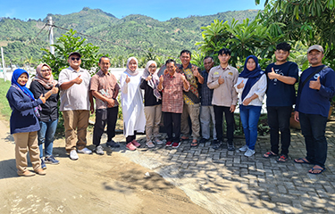 ASC shrimp farm Indonesia staff