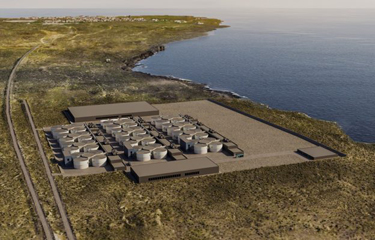 The planned Geo Salmo land-based salmon farm in Iceland.