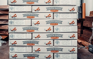 A pallet of South Shore Seafoods' product.