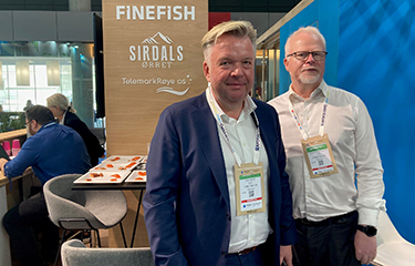 Finefish CEO Ole Sande and Co-Owner Gjermund Bringsvor.