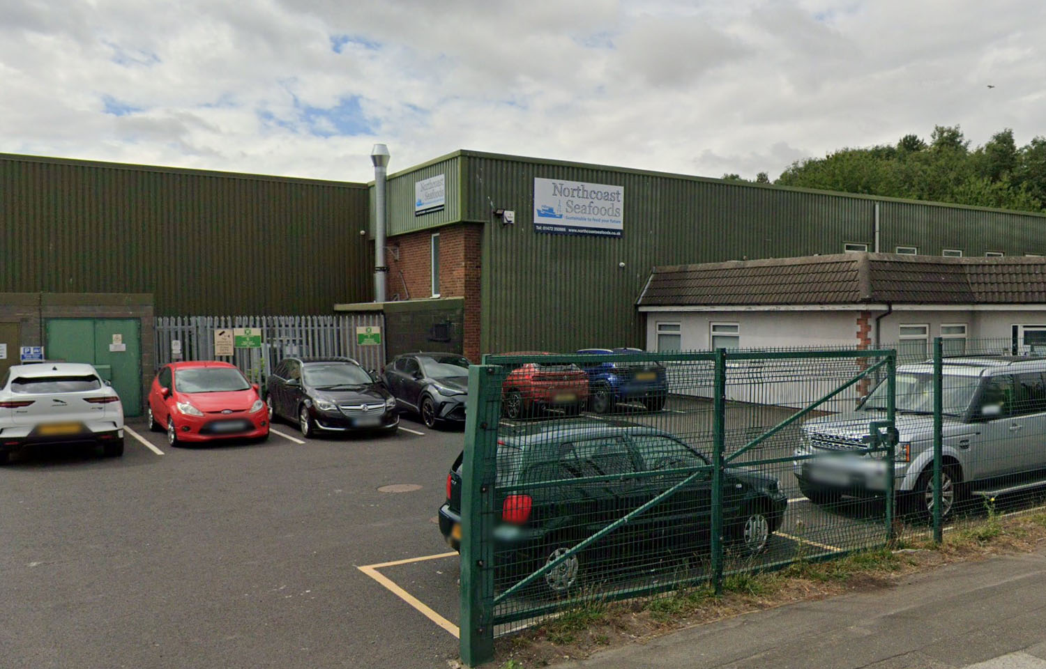 A Google Maps street view of the exterior of Northcoast Seafoods' processing facility in the U.K.