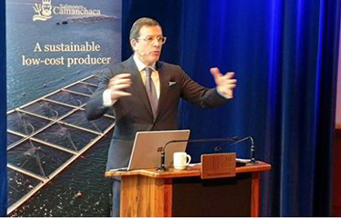 Salmones Camanchaca CEO Ricardo Garcia