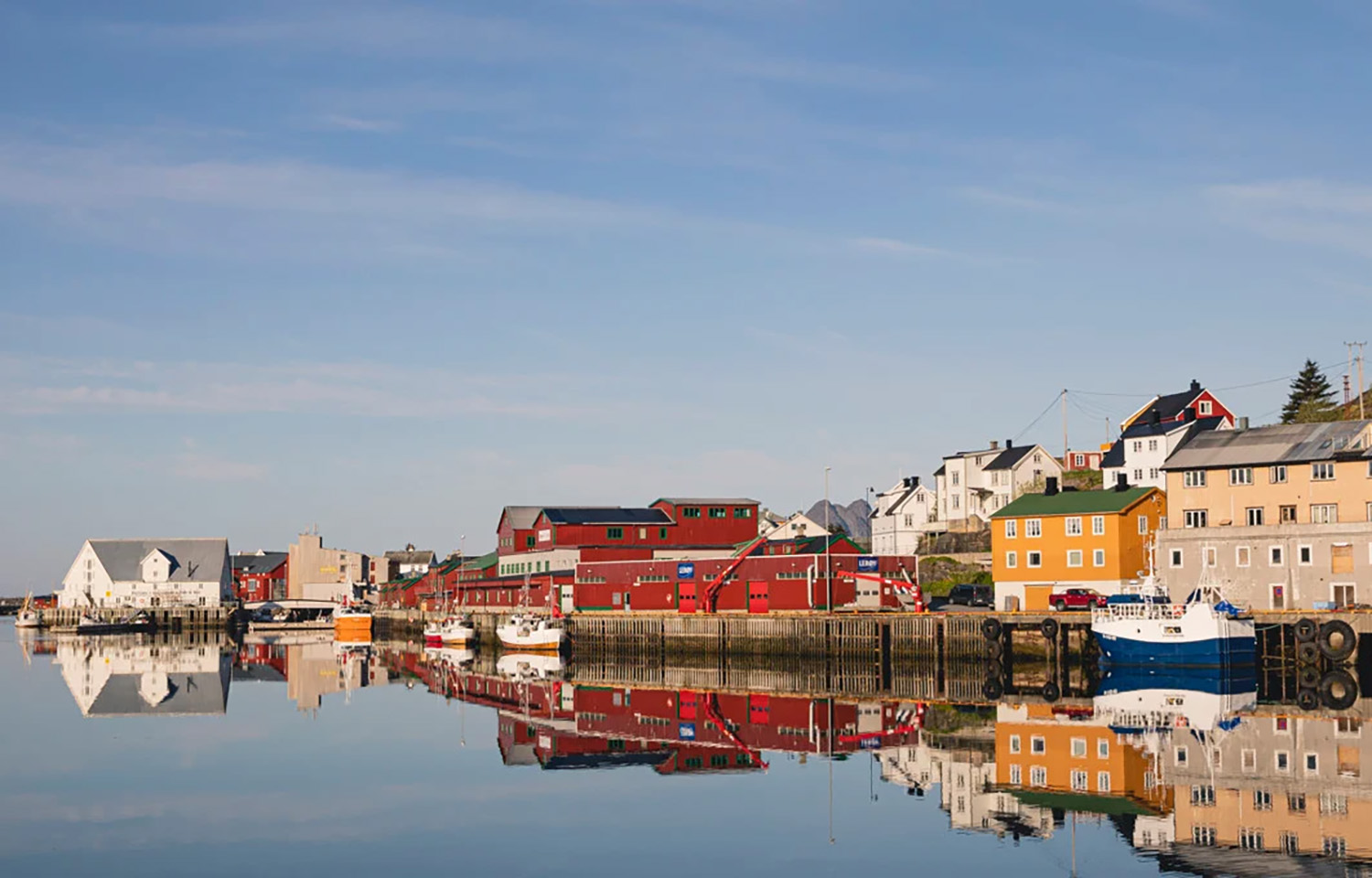 Lerøy Seafood Group facilities in Stamsund, Norway