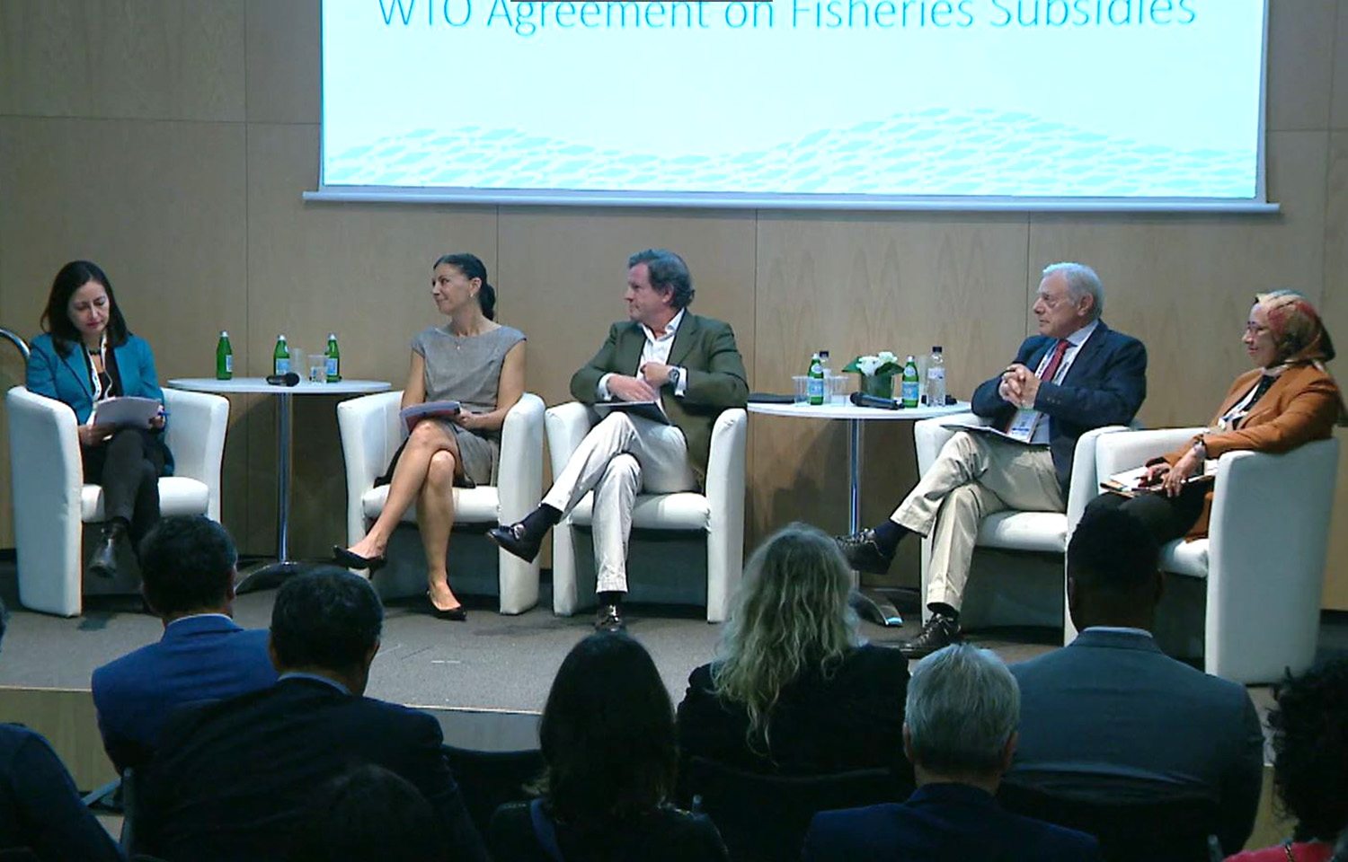 The "Climate Change and the Implementation of the WTO Agreement on Fisheries Subsidies" panel at the 2023 Seafood Expo Global