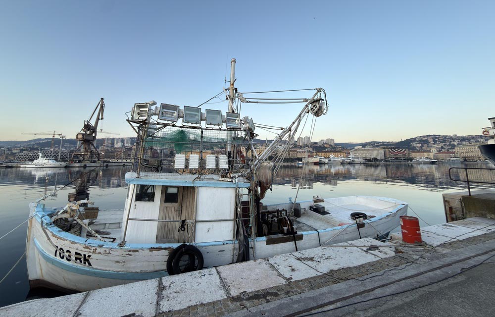 A fishing vessel in Croatia