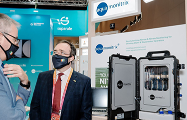 An Aquamonitrix display.