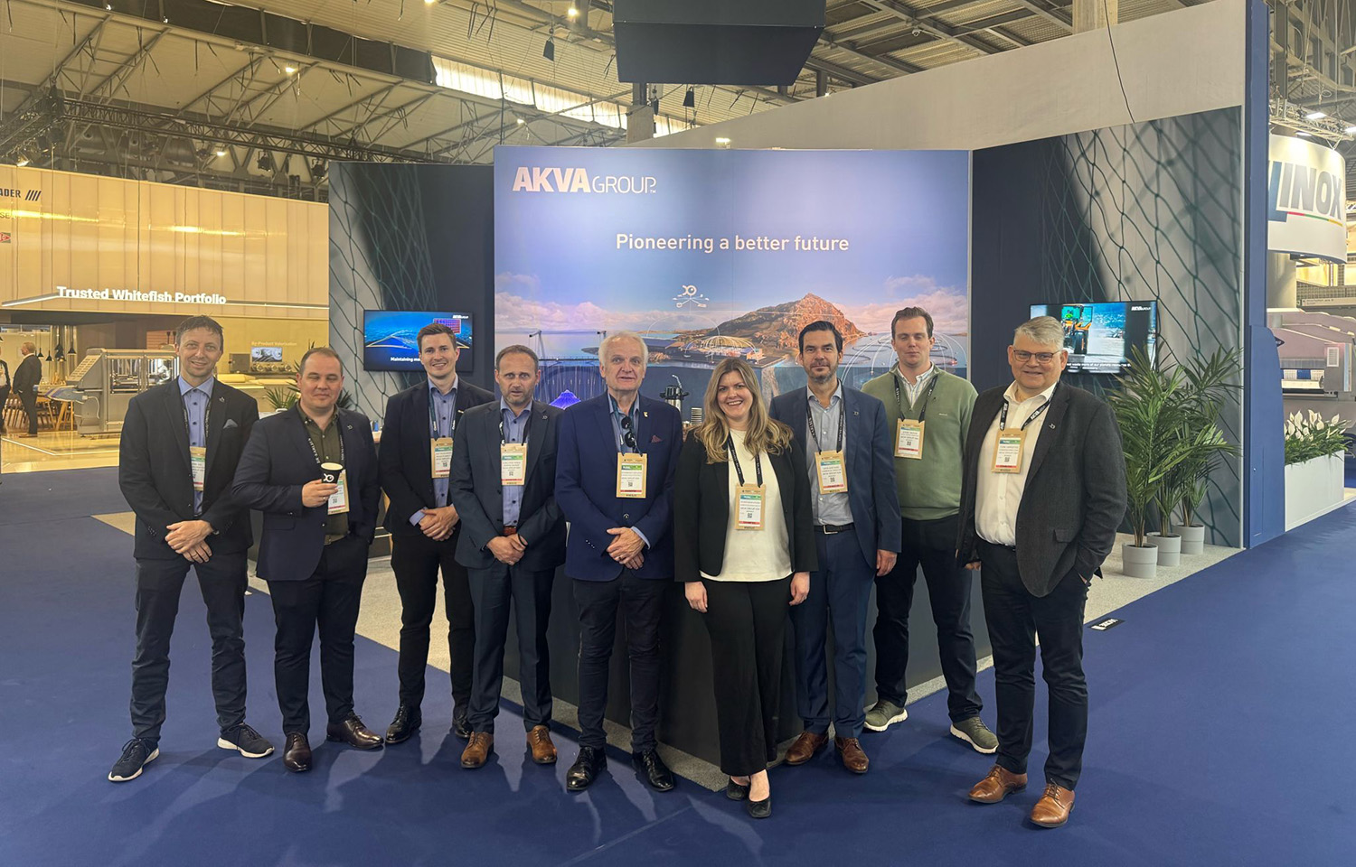 Members of the AKVA group team at the 2025 Seafood Expo Global