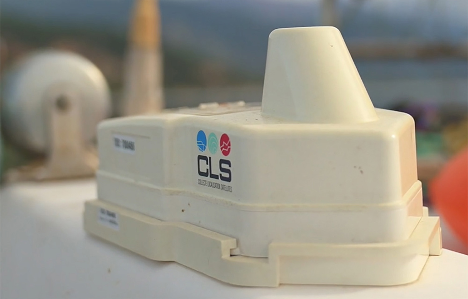 A CLS Nemo I-VMS device, which is the only device fishermen can now use in the U.K.