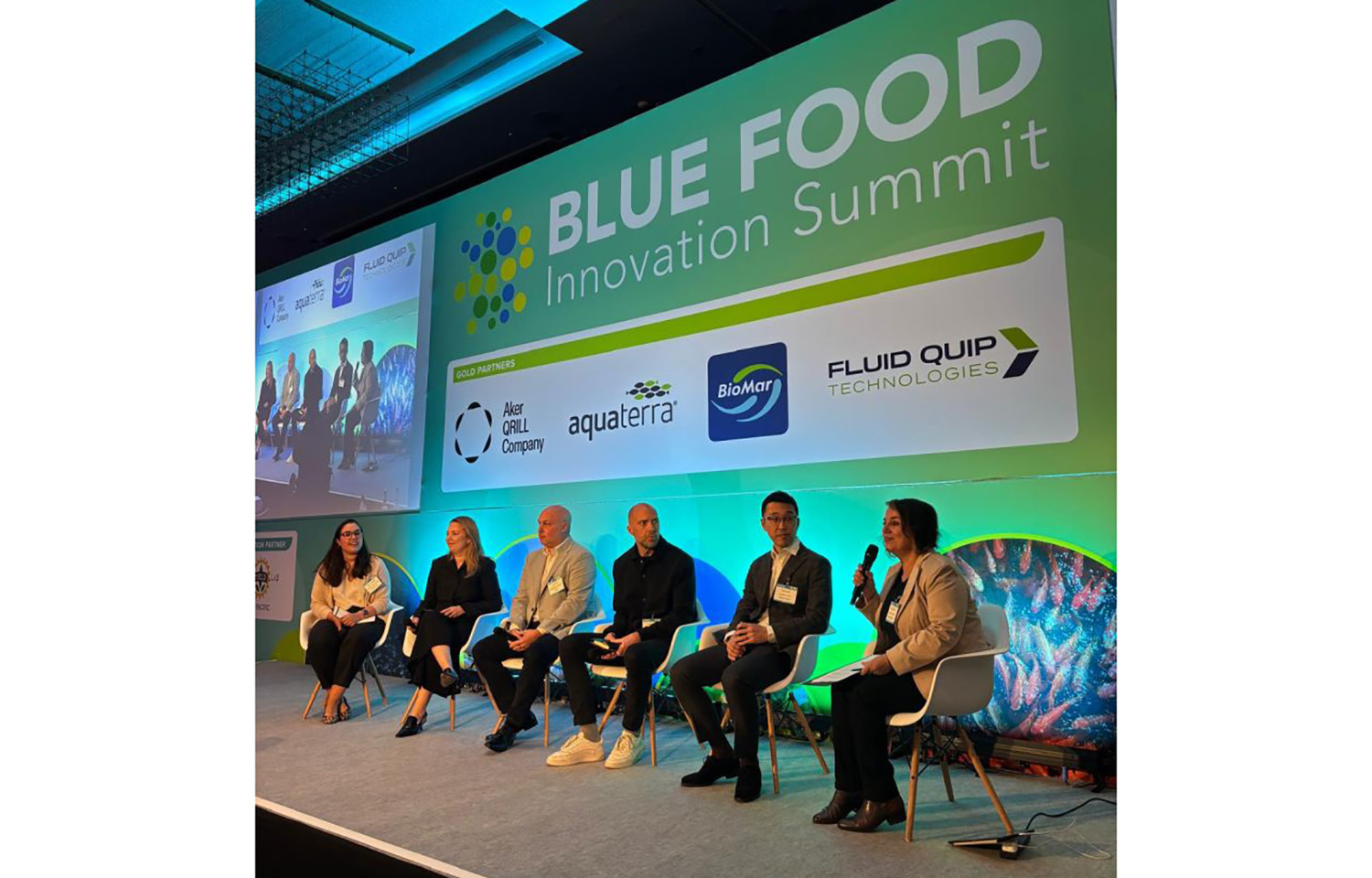A panel on building more demand for sustainable seafood at the 2025 Blue Food Innovation Summit
