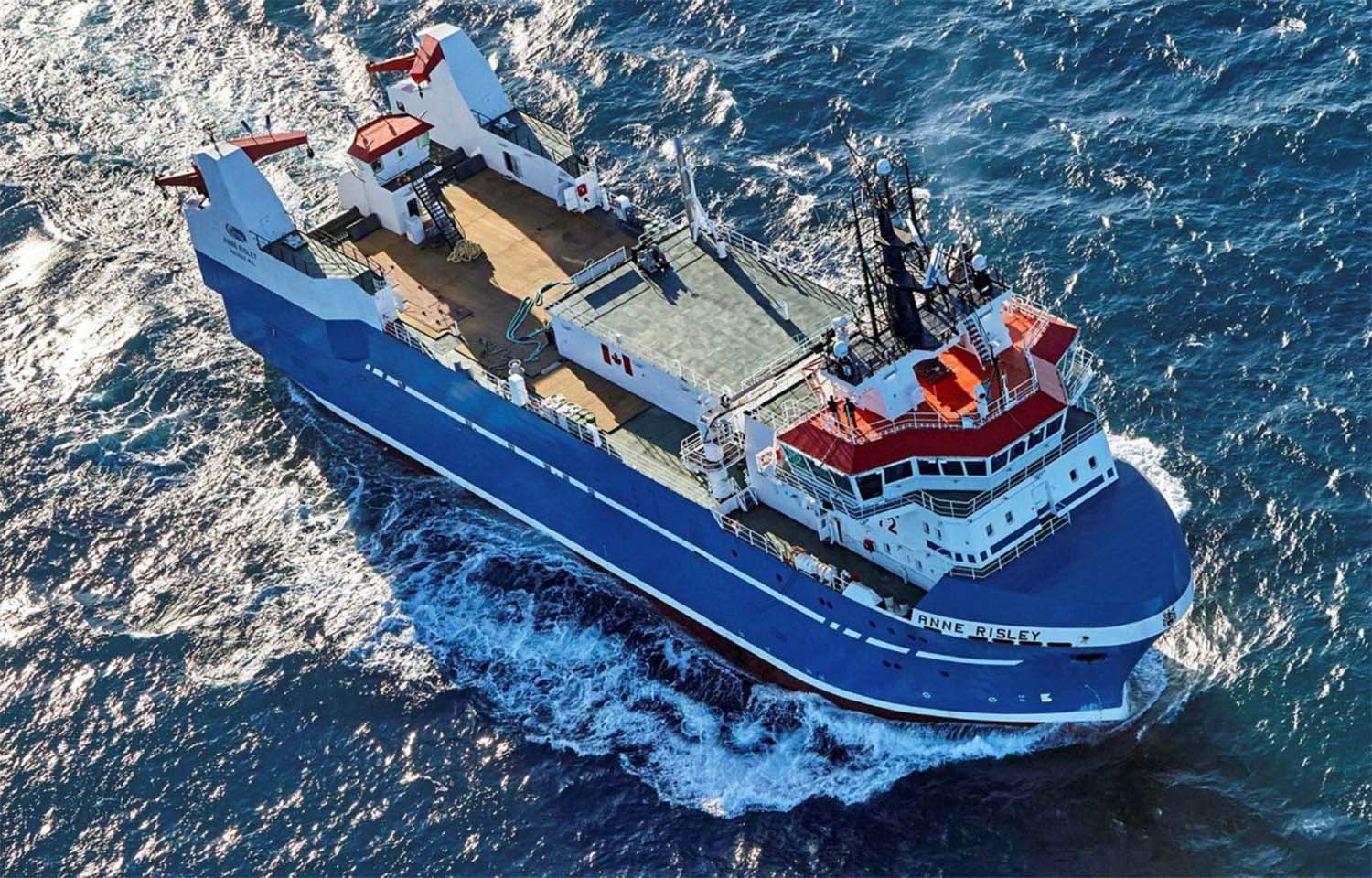 A Clearwater Seafoods fishing vessel