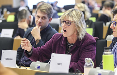 Grace O’Sullivan, a member of the European Parliament’s Maritime Affairs and Fisheries (PECH) Committee.