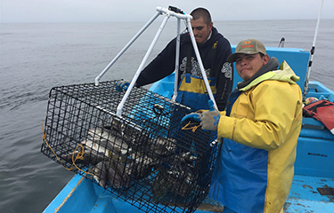 Fishers in El Rosario, Mexico.