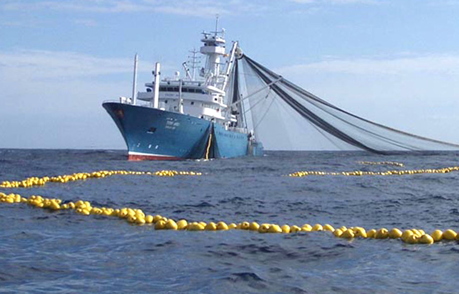 An Inpesca tuna-fishing vessel in the Indian Ocean
