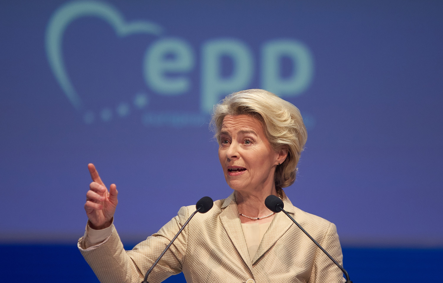 Ursula Von der Leyen, president of the European Commission