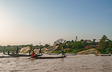 Fishermen in Nigeria.
