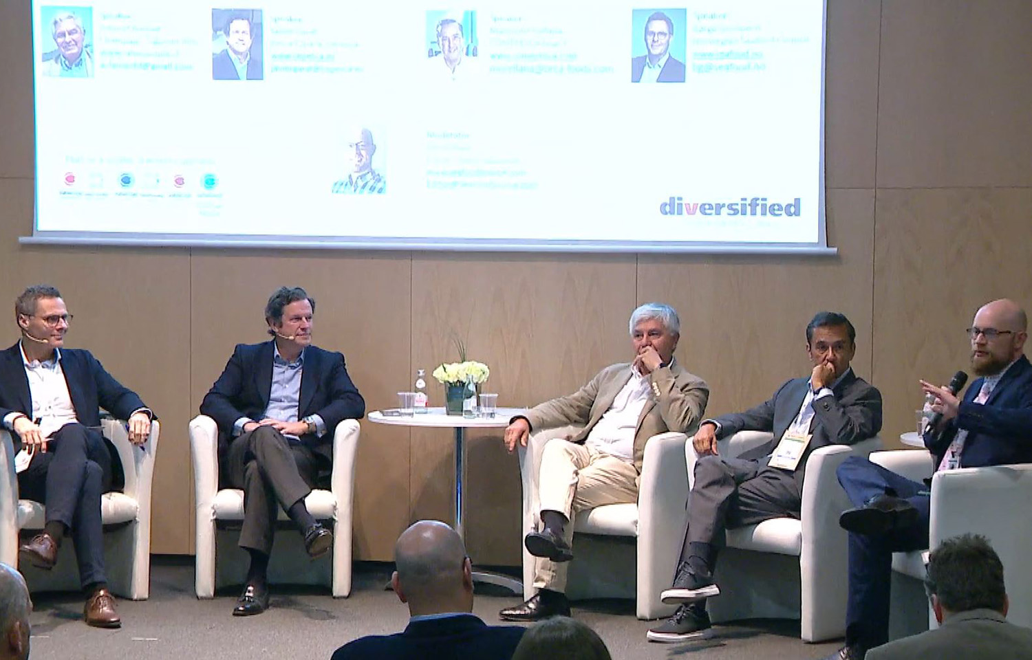 The "Building Future Seafood Consumers" panel at the 2023 Seafood Expo Global