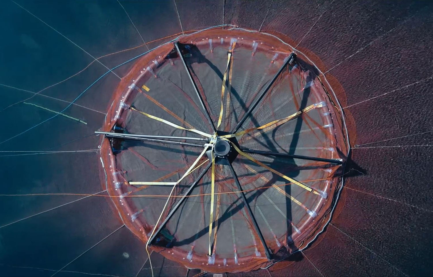 Lerøy's shielded net-pen concept | Photo courtesy of Lerøy Seafood Group