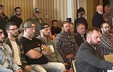 A New England Fishery Management Council meeting.