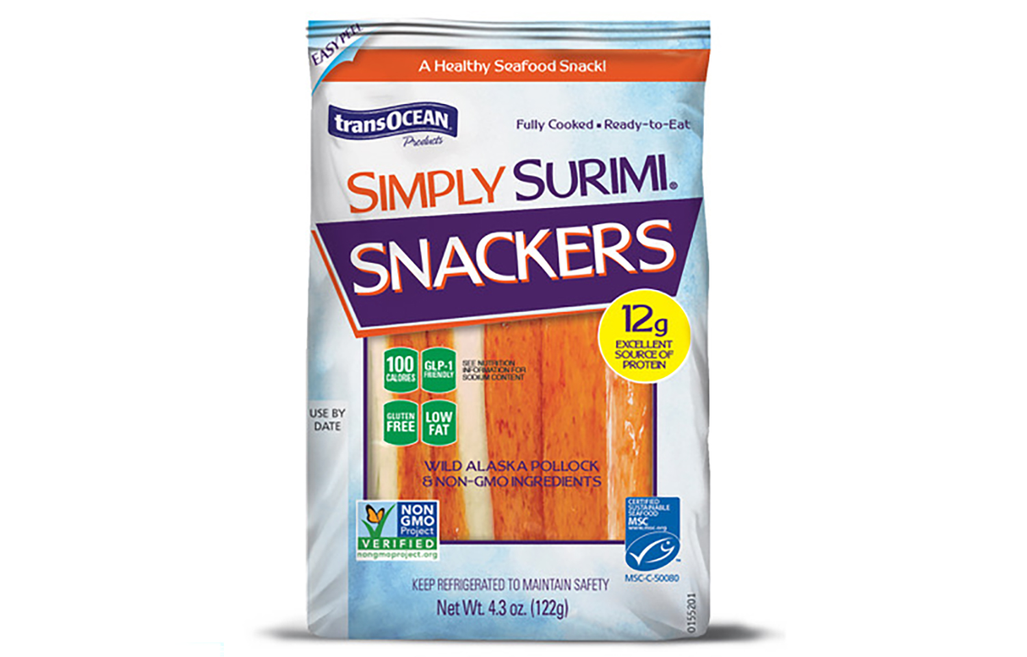 Trans-Ocean's Simply Surimi Snackers with more protein