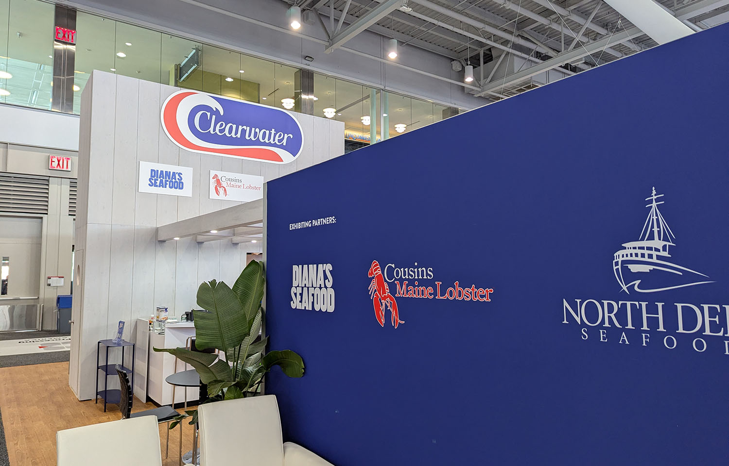 Clearwater Seafoods' booth at Seafood Expo North America