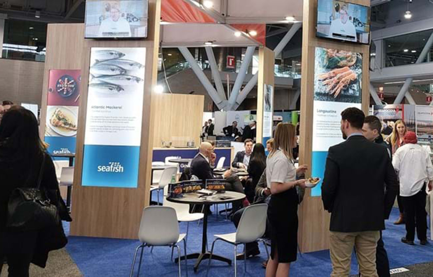 Seafish's booth at a recent trade fair