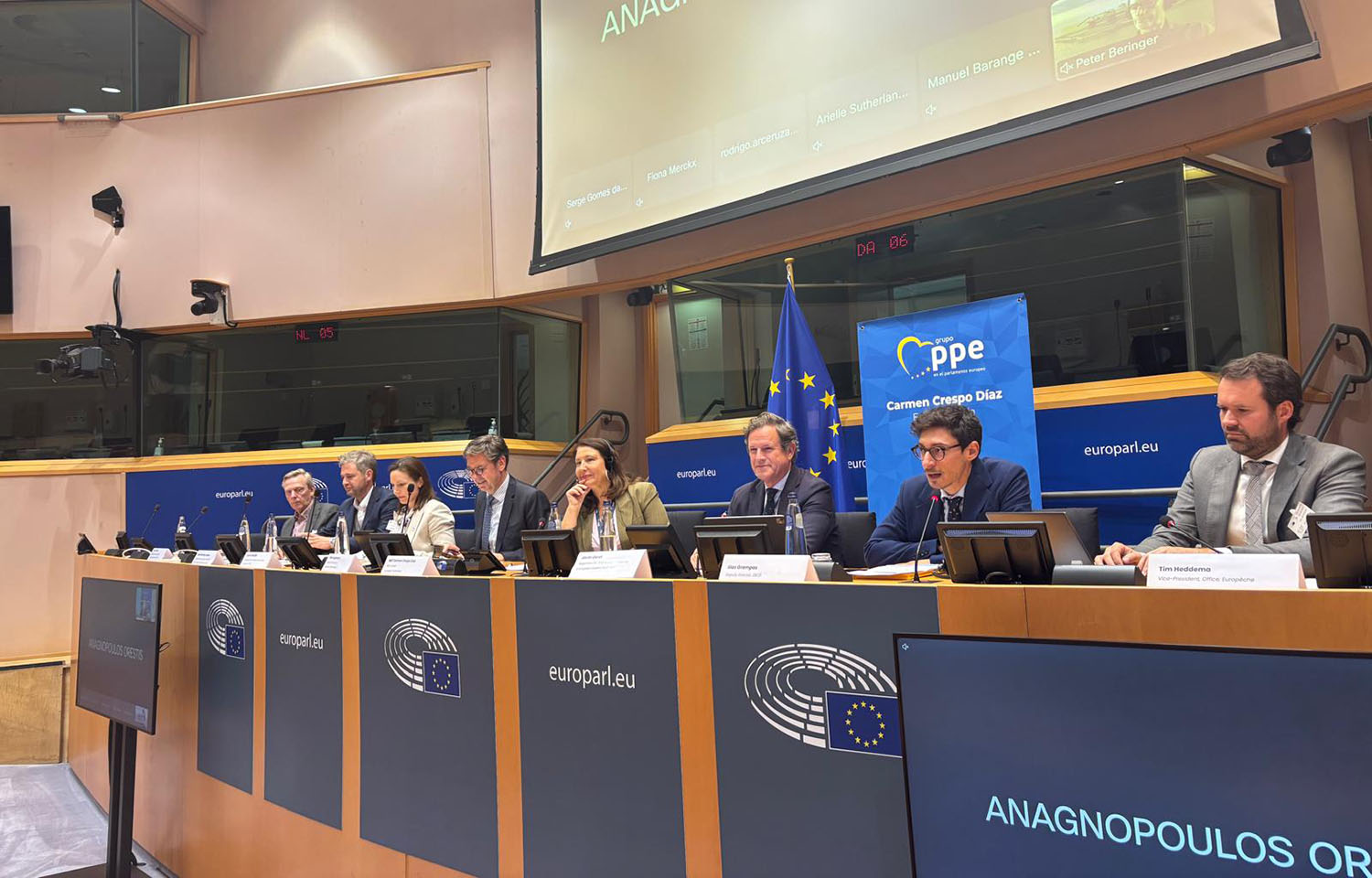 Representatives of fishing and aquaculture organizations at the European Parliament