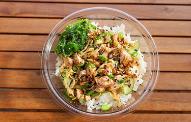 Irvine, California, U.S.A.-based Pokeworks is touting its new Flame-Cooked Miso Sesame Salmon Bowl as a healthy option in 2023.