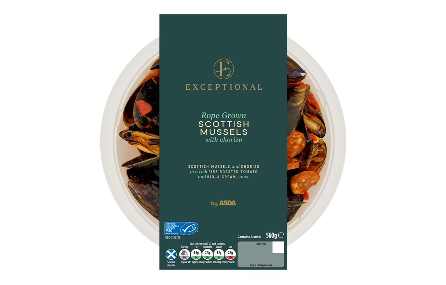 Asda's new premium mussel meal