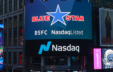 Blue Star Foods Nasdaq banner.