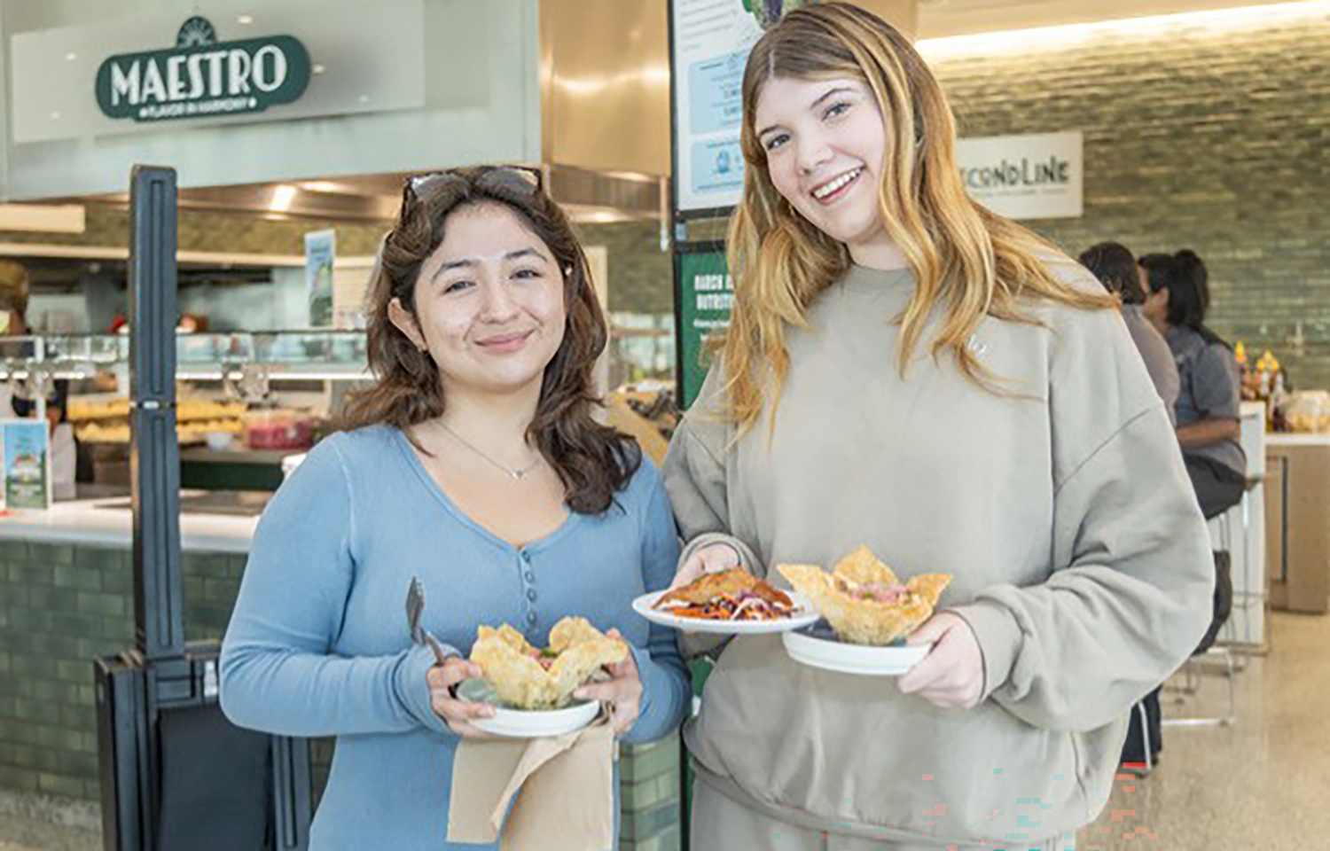 Students at a Tulane dining hall