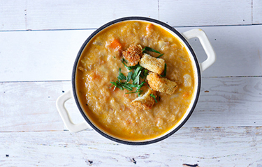 A portion of the new Maine Coast Monkfish Stew being offered by Hannaford.