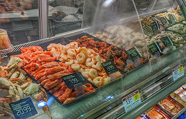 A seafood counter at Publix in the U.S.
