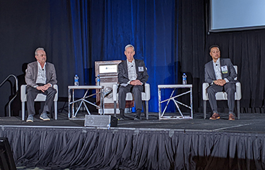 Panelists discuss trade with China at the Global Seafood Market Conference.
