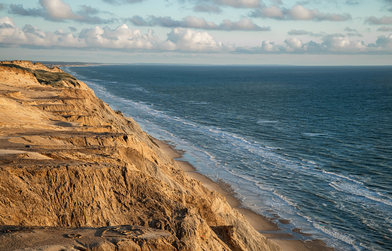 The North Sea shoreline in Denmark